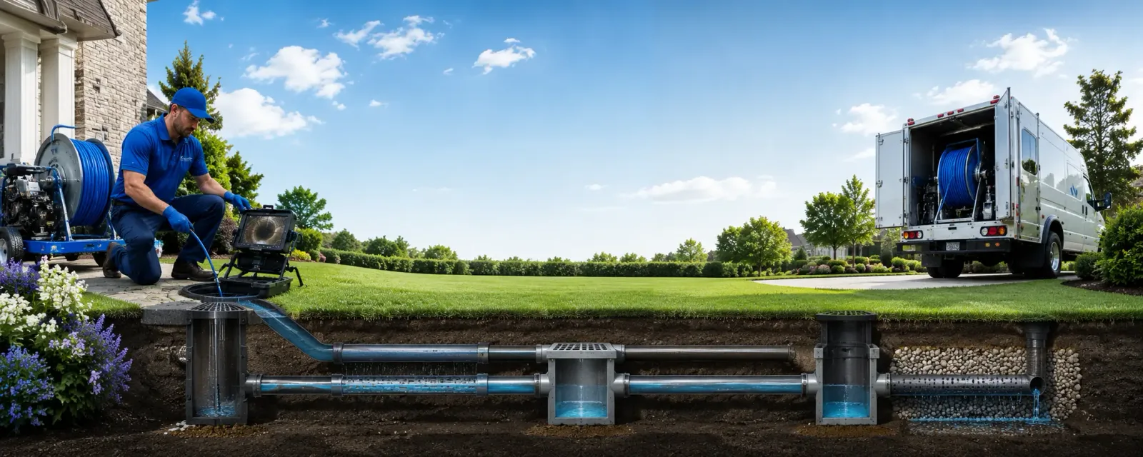 Outdoor drain cleaning information for La Fargeville, NY